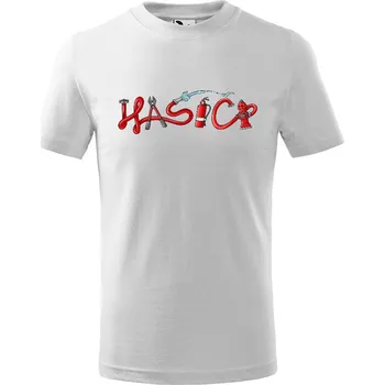 Chlapecké tričko Tričko Hasiči – red - dětské (Velikost: 122, Barva trička: Bílá)