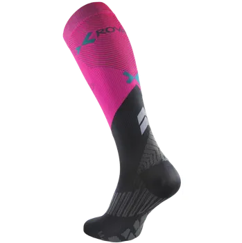 Pánská móda ROYAL BAY Energy - Kompresní podkolenky - Růžová + šedá/45-47/C2