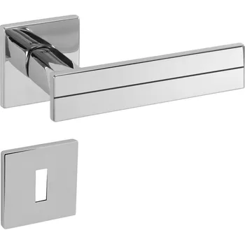 Dveřní kování TI - LINHA 1 - HR 2736Q 5S rozety BBQ, klika/klika OC - ​​Chrom lesklý (03)