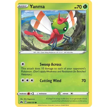 Sběratelská karetní hra Pokémon karta Yanma 008/159 - Crown Zenith