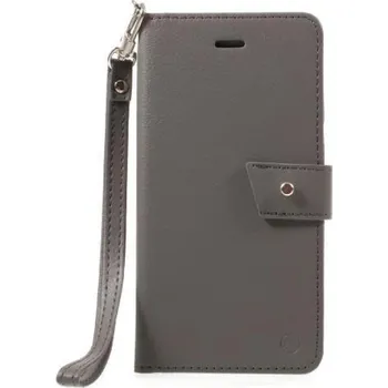 Pouzdro na mobilní telefon Stand PU kožené pouzdro se zapínáním na iPhone X - šedé