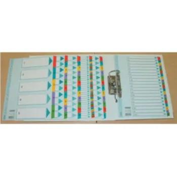 Rozlišovače Hetzel A4, karton, perforace, 1-5