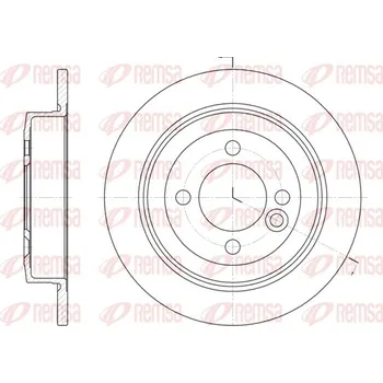 Brzdový kotouč Brzdový kotouč REMSA 6629.00