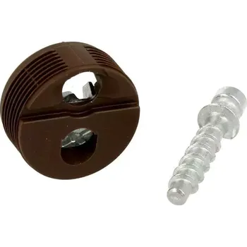 Nábytkové kování Blum Spojovací kování se šroubem na korpus / Hnědá