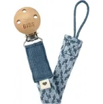 BIBS Paci Braid klip na dudlík - Petrol/Baby Blue