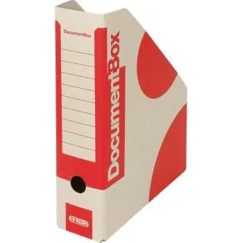 Stojan na časopisy Emba - A4, 7,5 cm, červený, 1 ks