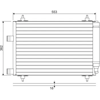 Klimatizace automobilu Kondenzátor, klimatizace VALEO 817526