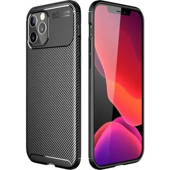 Pouzdro na mobilní telefon Fiber odolný gelový obal pro mobil iPhone 12 Pro Max 6,7" - černý