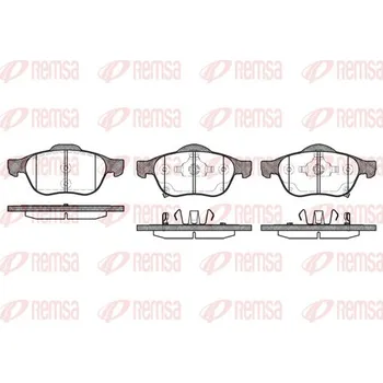 Brzdová destička Sada brzdových destiček, kotoučová brzda REMSA 1054.02