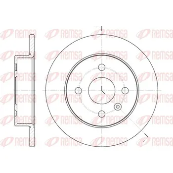Brzdový kotouč Brzdový kotouč REMSA 6570.00