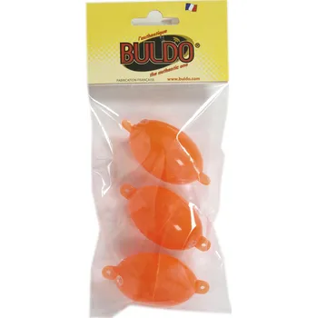 Rybářský háček BULDO Oválný buldo na mořský rybolov č. 3 červený 3 ks 30g