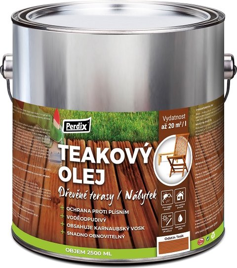 Perdix Teakový olej – teak 2,5l