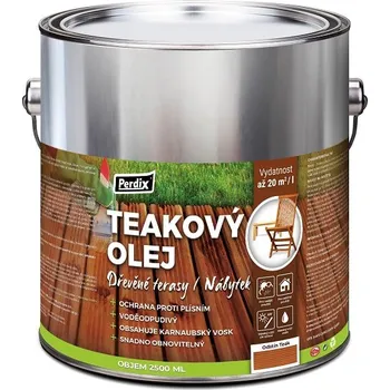 barva a nátěr na dřevo Perdix Teakový olej 2.5 l