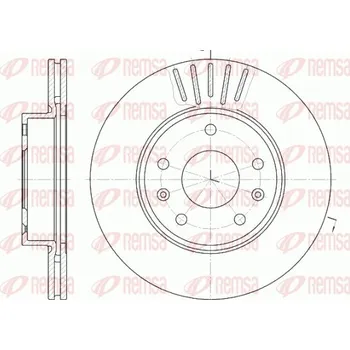 Brzdový kotouč Brzdový kotouč REMSA 6670.10