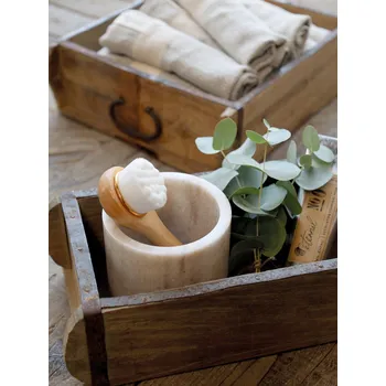 kartáč na vlasy Dřevěný kartáč na mytí obličeje Éternel Face Brush - 4,5*15 cm