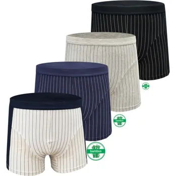 Pánské spodní prádlo Findraod Pánské boxerky s bambusovým vláknem - Mix barev ( 4ks/balení) Barva: Mix barva, Velikost: L