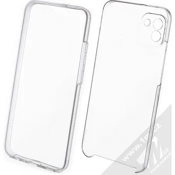 Pouzdro na mobilní telefon 1Mcz 360 Full Cover sada ochranných krytů pro Samsung Galaxy A03 průhledná (transparent)