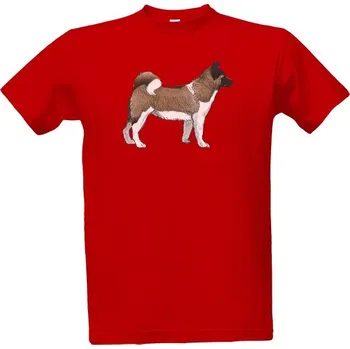 Tričko s potiskem Akita pánské