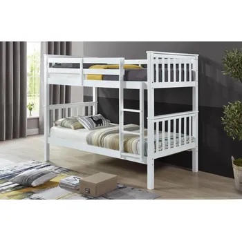 Postel Nábytek Pyramida, s.r.o. Postel patrová TWINS 90x200 cm bílá