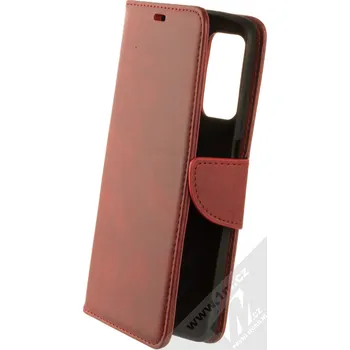 Pouzdro na mobilní telefon 1Mcz Porter Book flipové pouzdro pro Xiaomi Mi 10T 5G, Mi 10T Pro 5G tmavě červená (dark red)