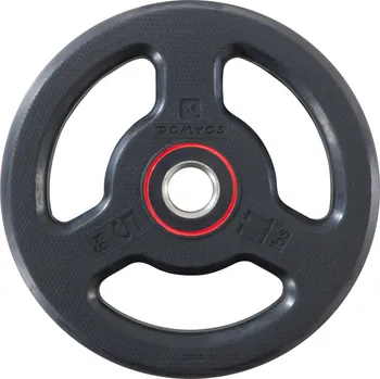 CORENGTH Gumový kotouč na posilování 5 kg 28 mm 5kg ČERNÁ