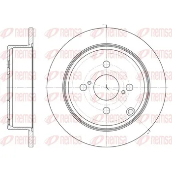 Brzdový kotouč Brzdový kotouč REMSA 61073.00