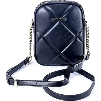 Kabelka Malá dvouoddílová crossbody kabelka David Jones 7020 černá