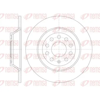 Brzdový kotouč Brzdový kotouč REMSA 6969.00