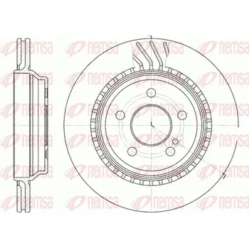 Brzdový kotouč Brzdový kotouč REMSA 61072.10