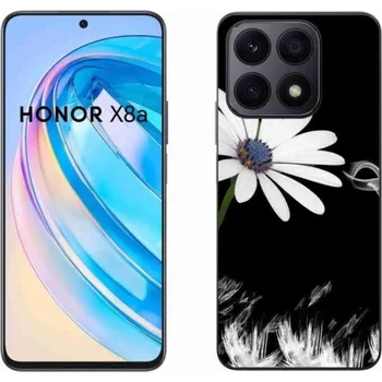 Pouzdro na mobilní telefon Gelový kryt mmCase na mobil Honor X8a - bílá květina
