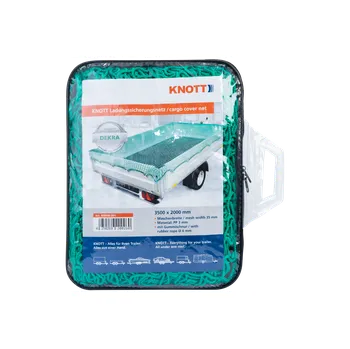 Přívěs k motorovému vozidlu Kryci síť na přívěsný vozík s gumou KNOTT 2000x3500