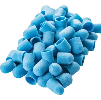 Bruska na nehty Brusné kloboučky modré 13 mm/150 MED CAP, 20 ks