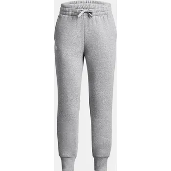 Dívčí kalhoty Dívčí tepláky Under Armour UA Rival Fleece Joggers 1379525-012 Šedá YLG