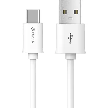 Datový kabel Devia Smart USB/USB-C 2 m bílý