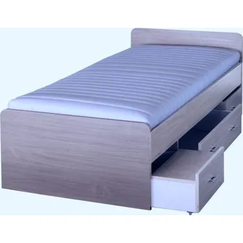 Ložnice Postel se šuplíky Duet 80262 100x200cm - Postel se třemi šuplíky