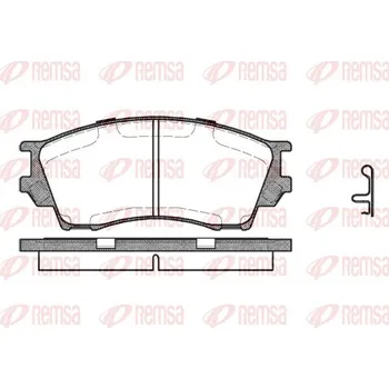 Brzdová destička Sada brzdových destiček, kotoučová brzda REMSA 0491.00
