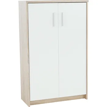 Komoda Skříňka JOHAN 2 NEW 13 dub sonoma/bílá