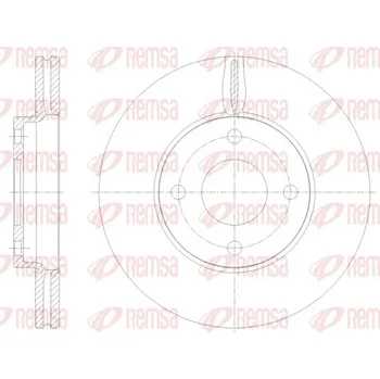 Brzdový kotouč Brzdový kotouč REMSA 61778.10