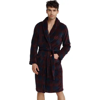 Dámský župan Pánský župan 40985 Undergo - HENDERSON vínová XXL