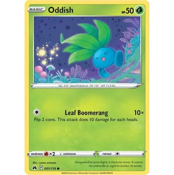 Sběratelská karetní hra Pokémon karta Oddish 001/159 - Crown Zenith