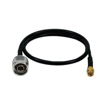 Elektrická zásuvka LOGILINK Kabel 50Ω 500mm N vidlice, RP-SMA vidlice tienený černá