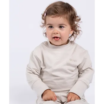 Dětská móda Moniel Dětská rostoucí mikina Basic Light Beige Velikost: 62/68 cm