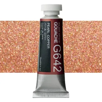 Vodová barva Kvašová barva Holbein 15ml - Pearl Copper