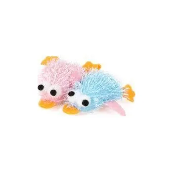 Hračka pro kočku Kachnička plyšová se šantou