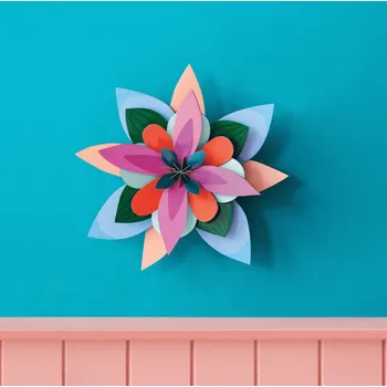 Kytice - kartonová dekorace