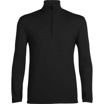 Pánský svetr pánský merino svetr ICEBREAKER Mens Original LS Half Zip, Black velikost: S