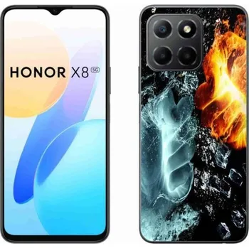 Pouzdro na mobilní telefon Gelový kryt mmCase na mobil Honor X8 5G/Honor 70 Lite 5G - voda a oheň