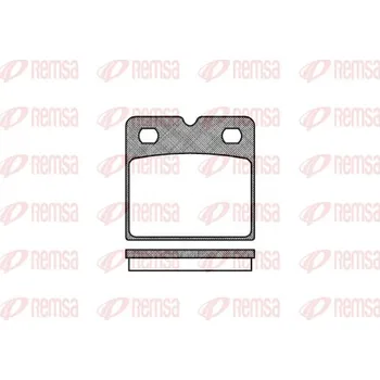 Brzdová destička Sada brzdových destiček, kotoučová brzda REMSA 1067.00