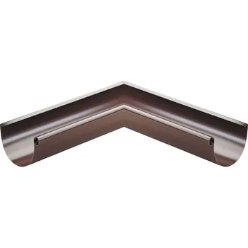 Střecha SATJAM žlabový kout 135° 125mm Barva: RAL 9005 - Černá