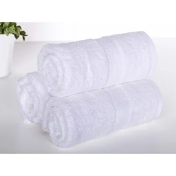 Ručník XPOSE® Froté ručník VERONA 3ks - bílý 30x50 cm, Froté + Prodloužená možnost vrácení zboží do 50 dnů